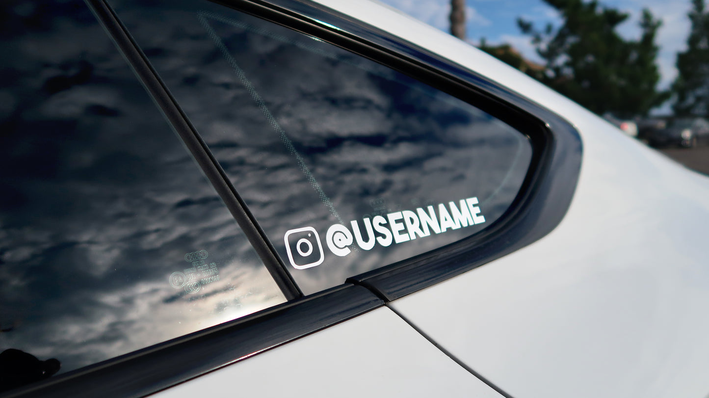 Custom Social Media Decals (Set Of 2)