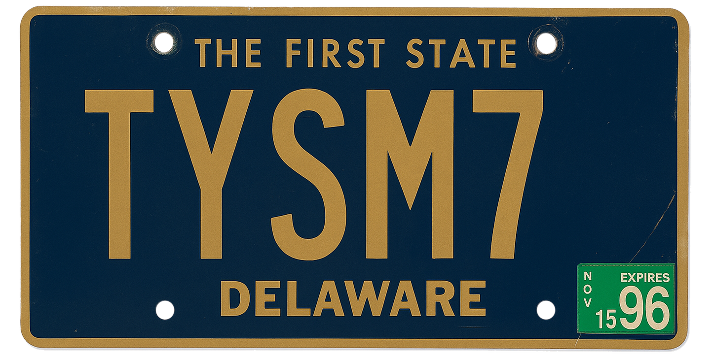 Delaware License Plate Wrap Kit