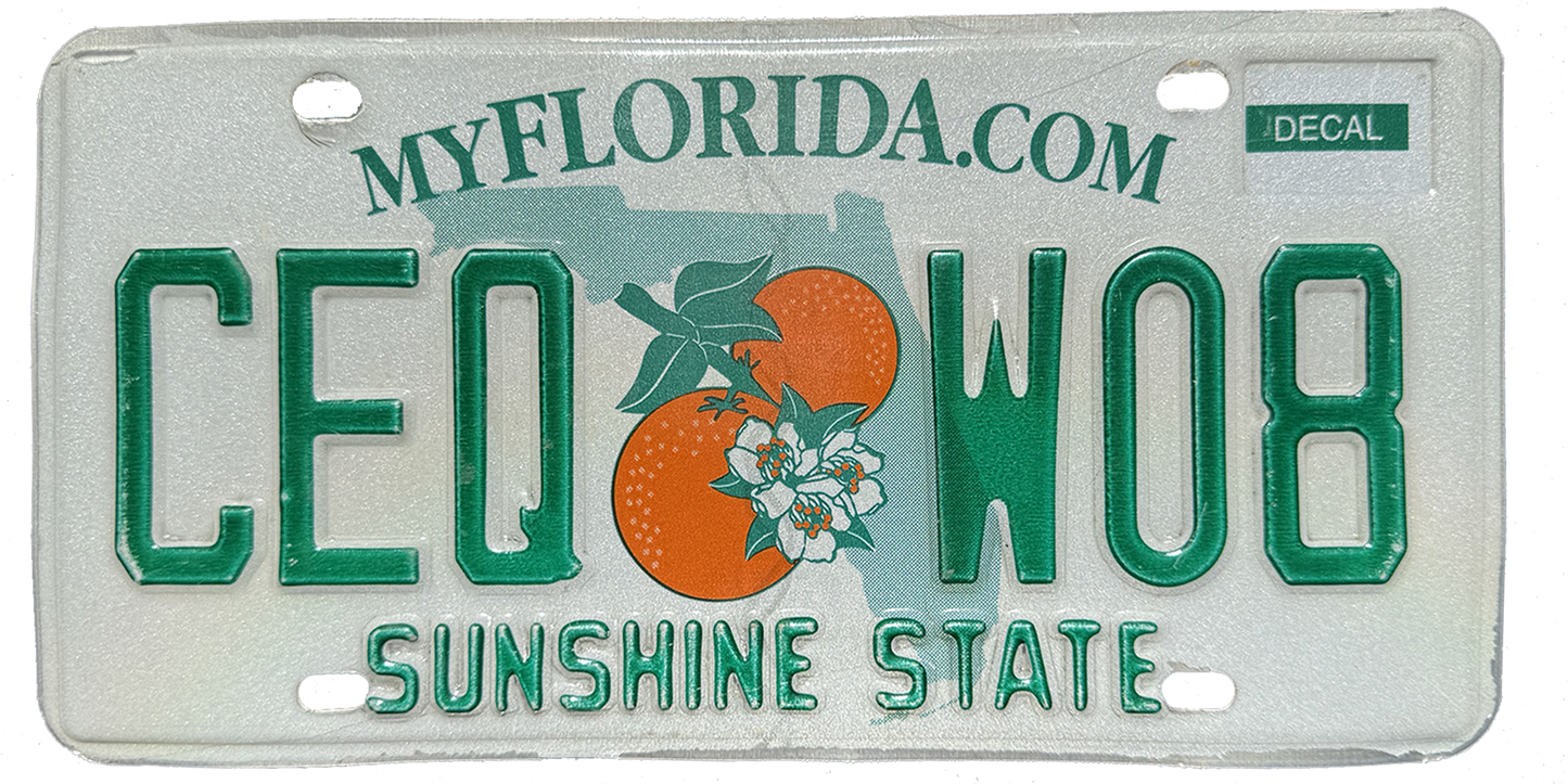 Florida License Plate Wrap Kit