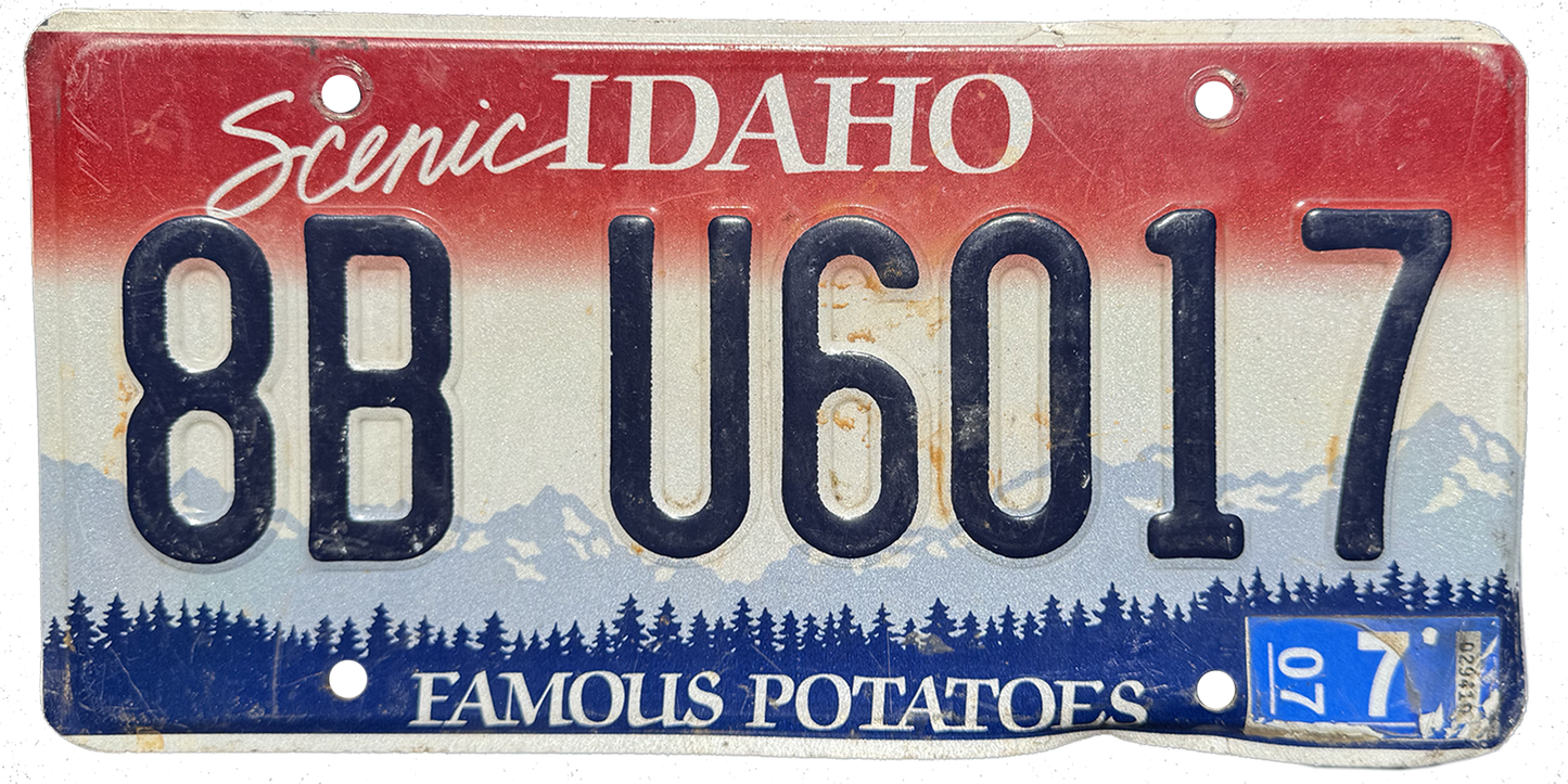 Idaho License Plate Wrap Kit