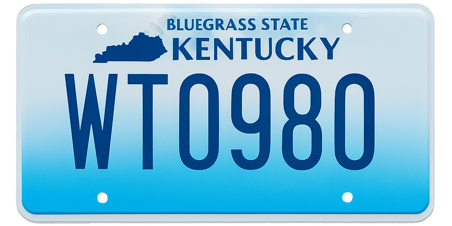 Kentucky License Plate Wrap Kit