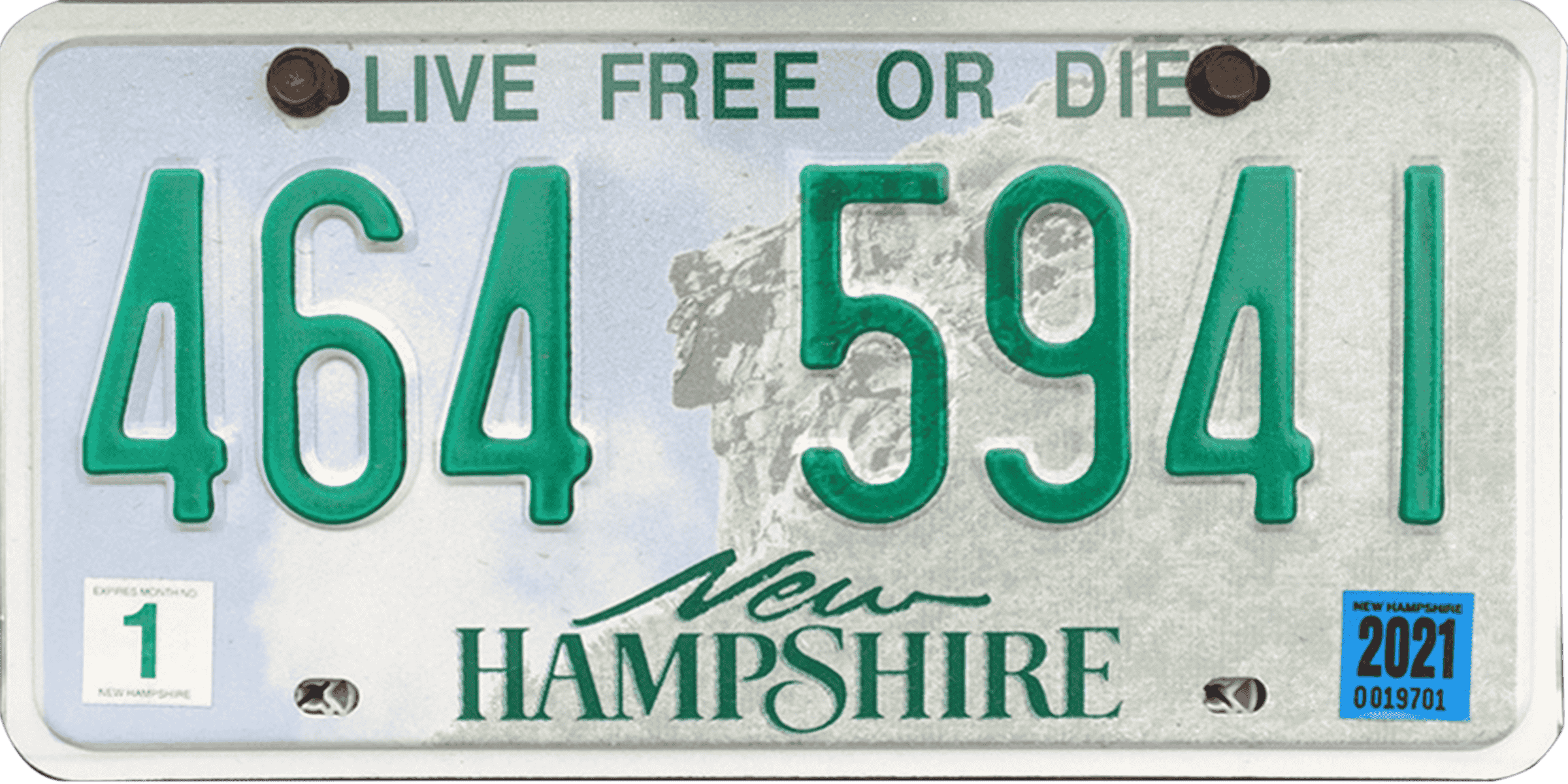 New Hampshire License Plate Wrap Kit Platewraps 4893