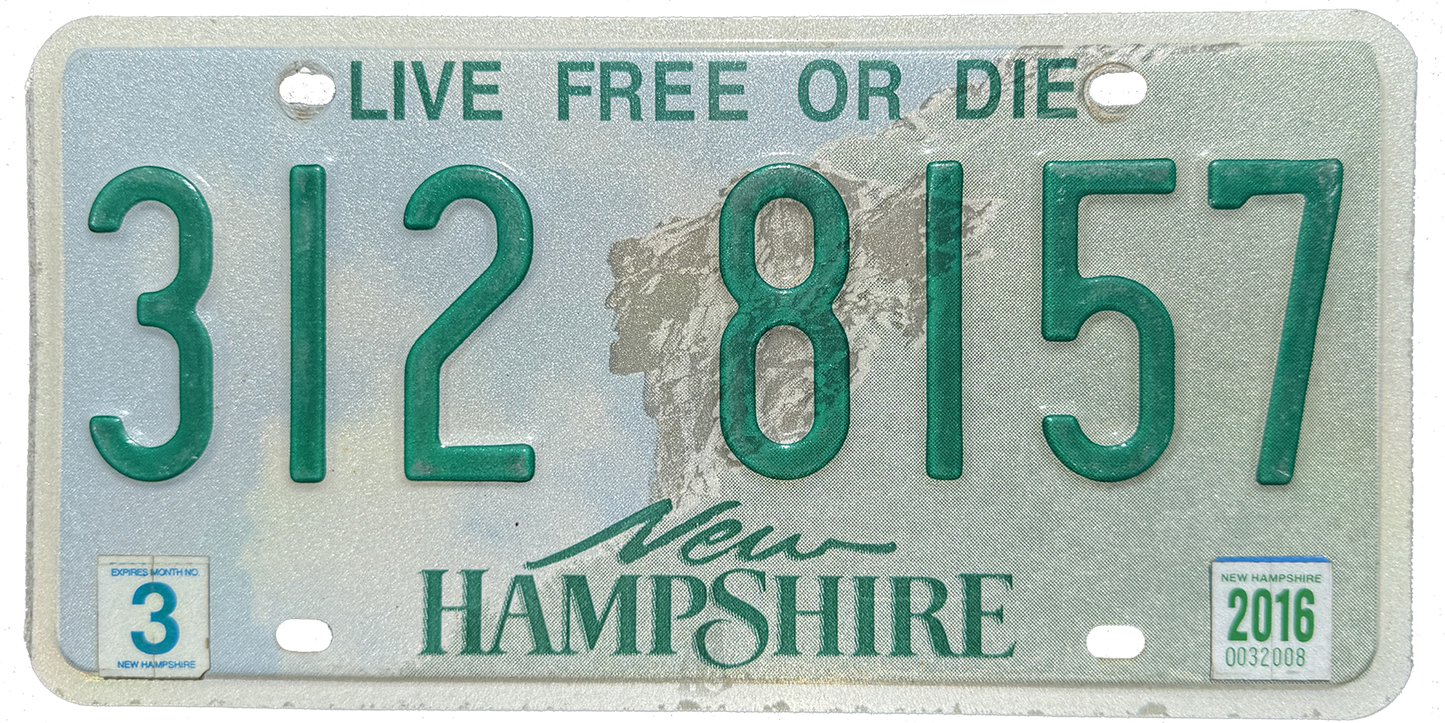 New Hampshire License Plate Wrap Kit