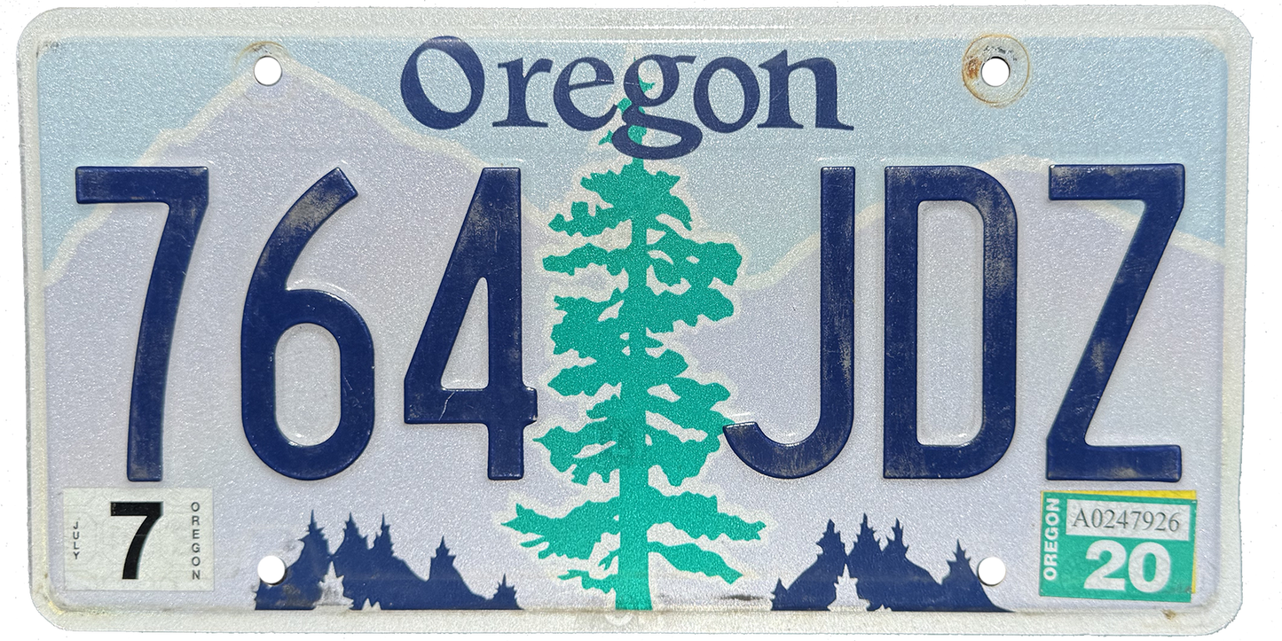 Oregon License Plate Wrap Kit