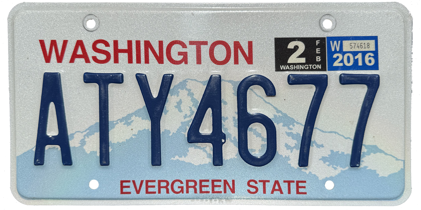 Washington License Plate Wrap Kit