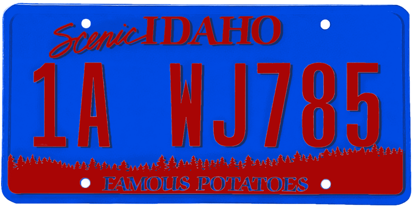 Idaho License Plate Wrap Kit