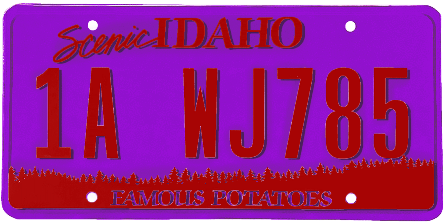 Idaho License Plate Wrap Kit