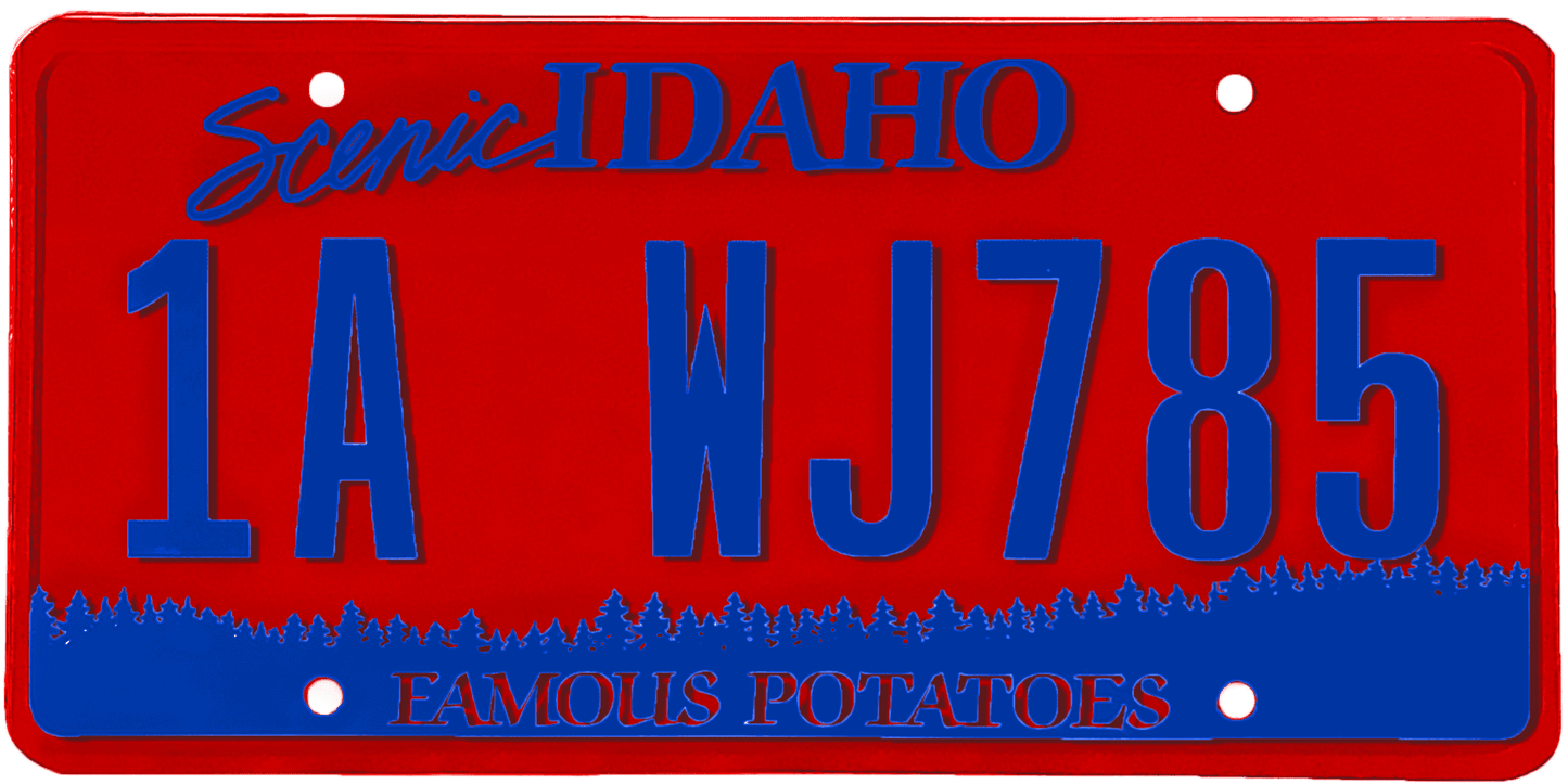 Idaho License Plate Wrap Kit