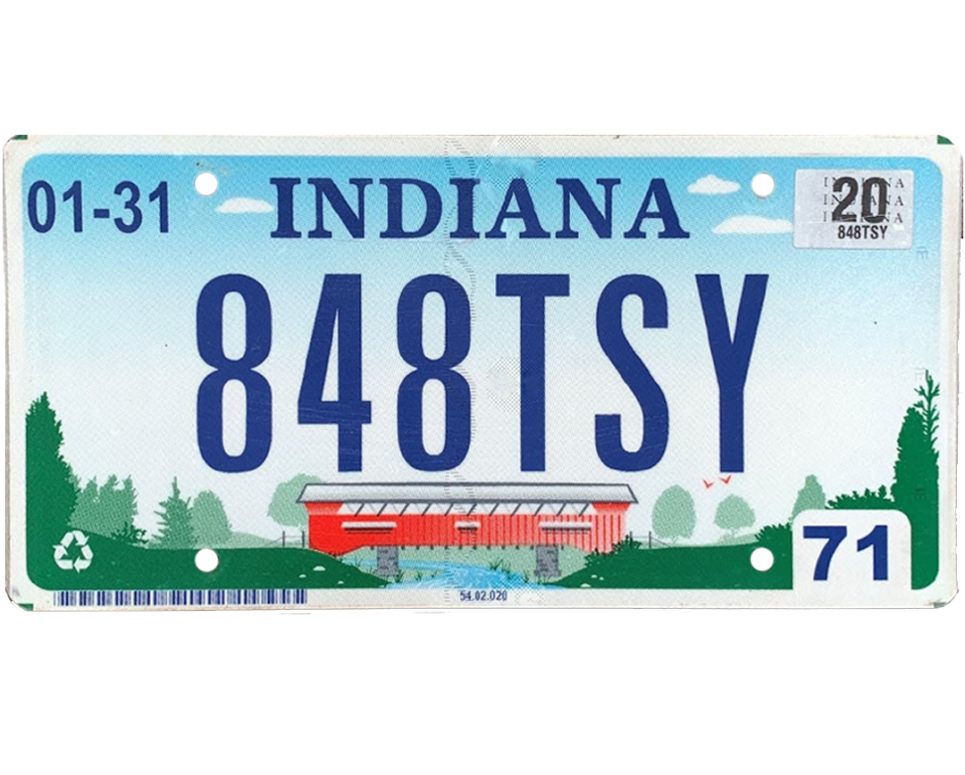 Indiana License Plate Wrap Kit PlateWraps