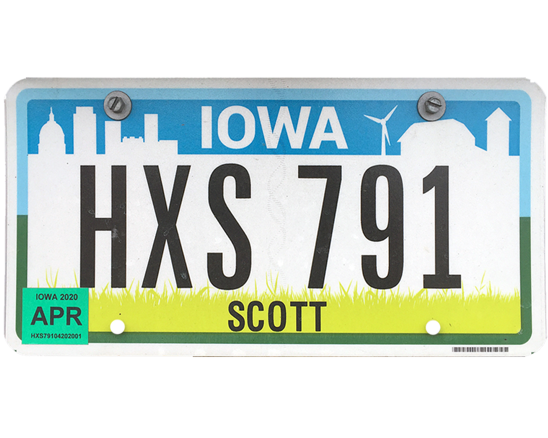 Iowa License Plate Wrap Kit PlateWraps Iowa License Plate Wrap Kit PlateWraps