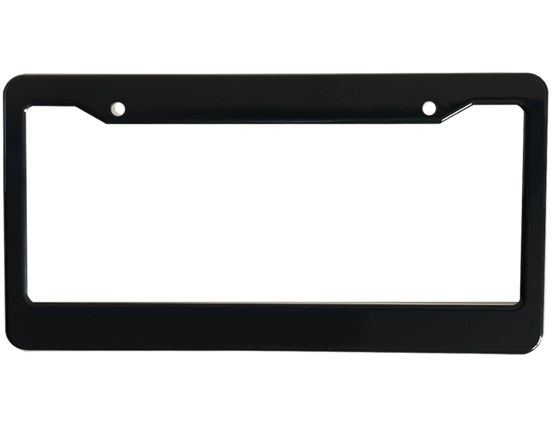 LICENSE PLATE FRAME BLACK