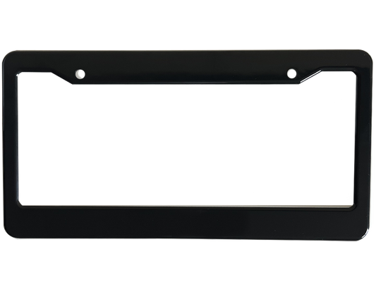 LICENSE PLATE FRAME BLACK