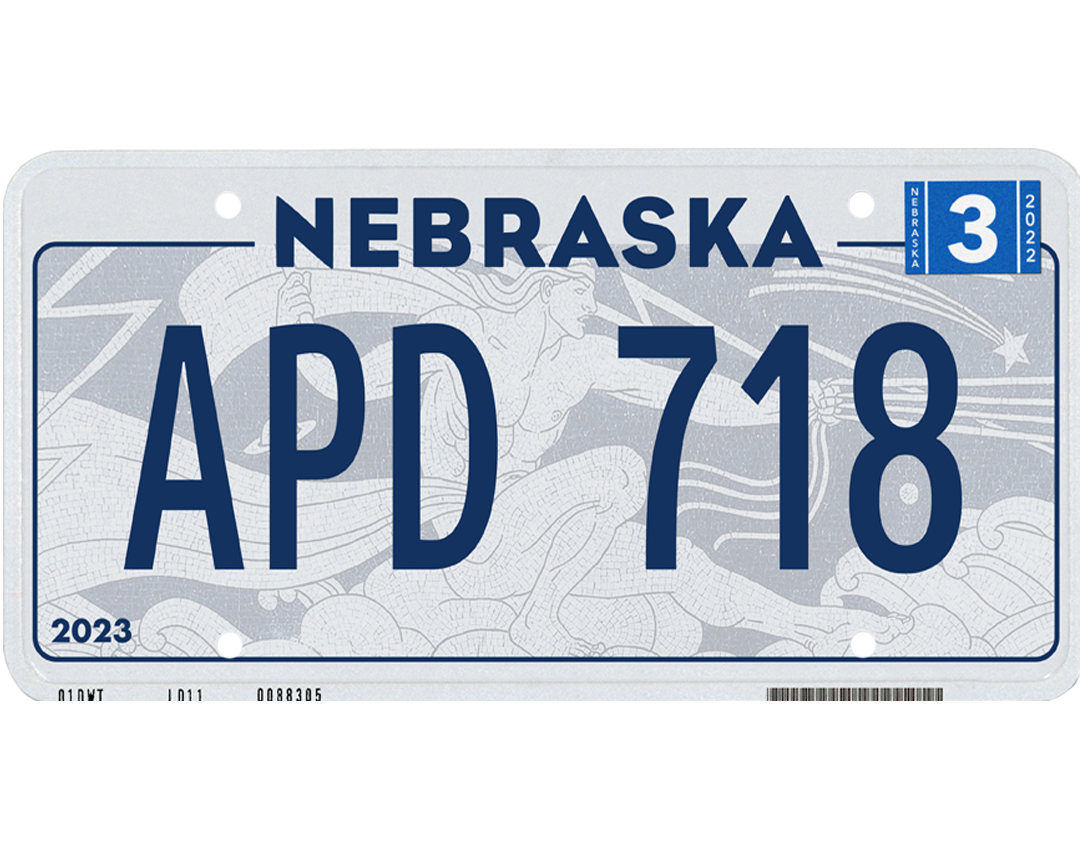 Nebraska License Plate Wrap Kit