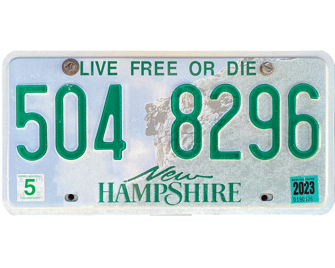 New Hampshire License Plate Wrap Kit – PlateWraps
