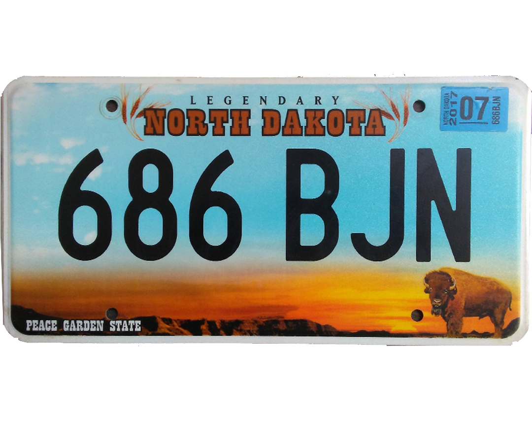 North Dakota License Plate Wrap Kit