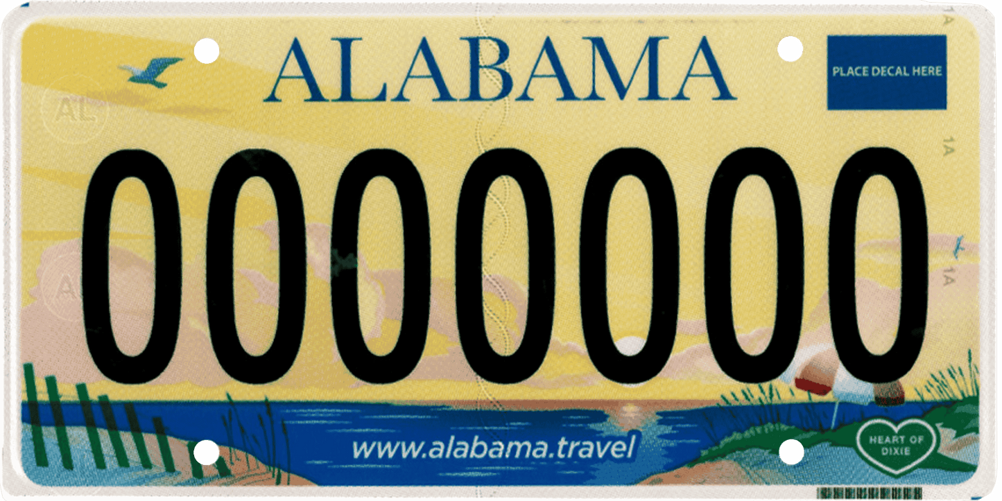 Alabama License Plate Wrap Kit