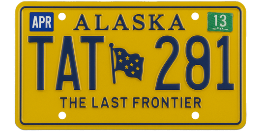 Alaska License Plate Wrap Kit