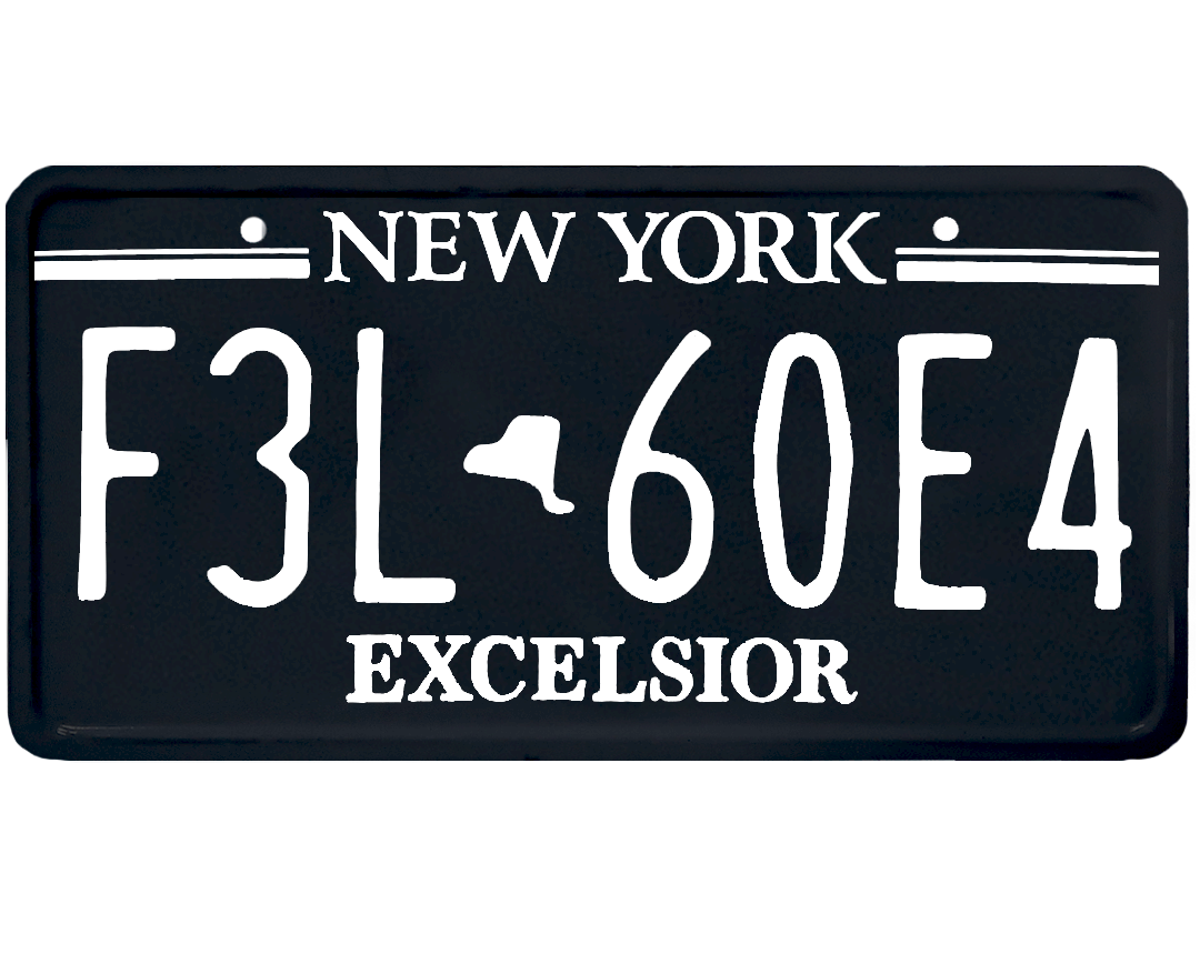 New York License Plate Wrap Kit | Excelsior