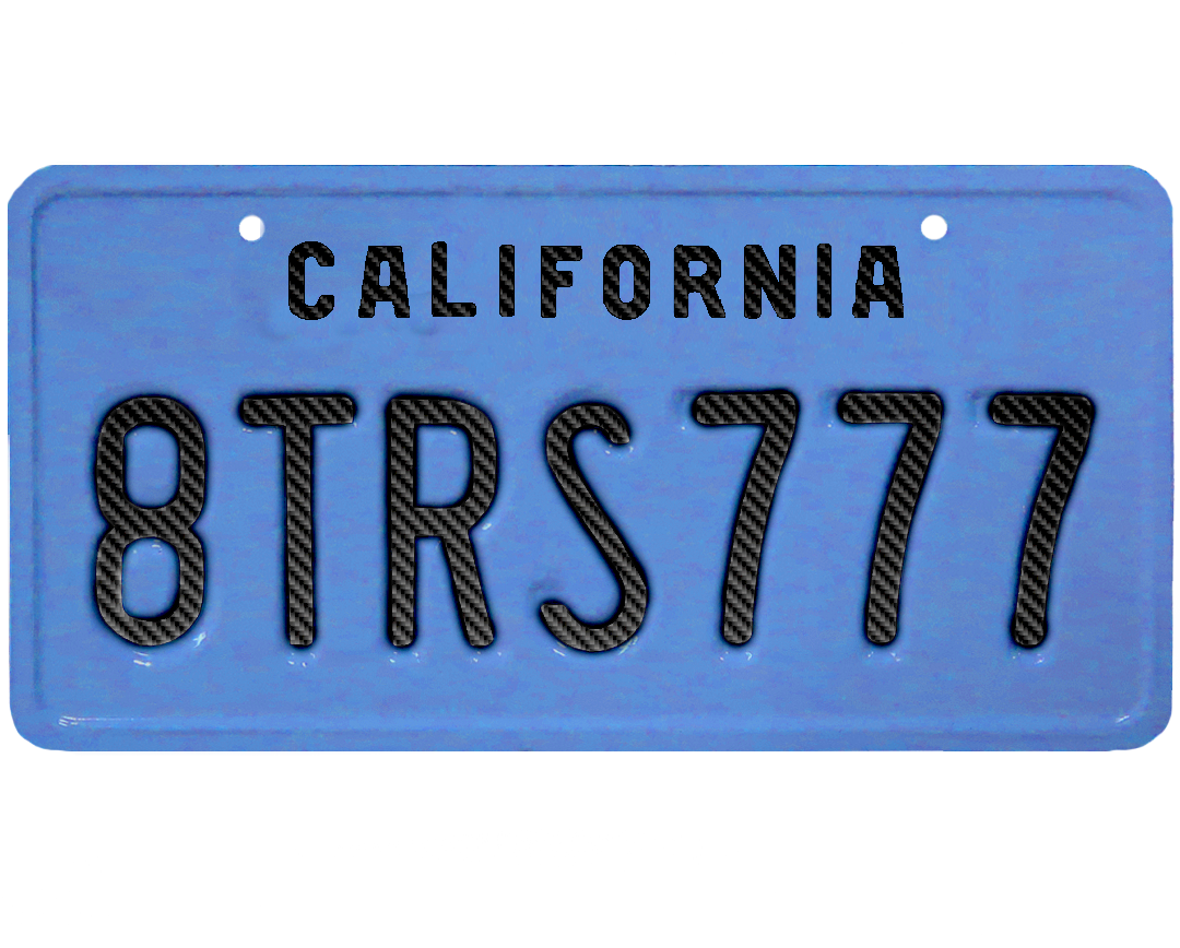 1963 California License Plate Wrap Kit