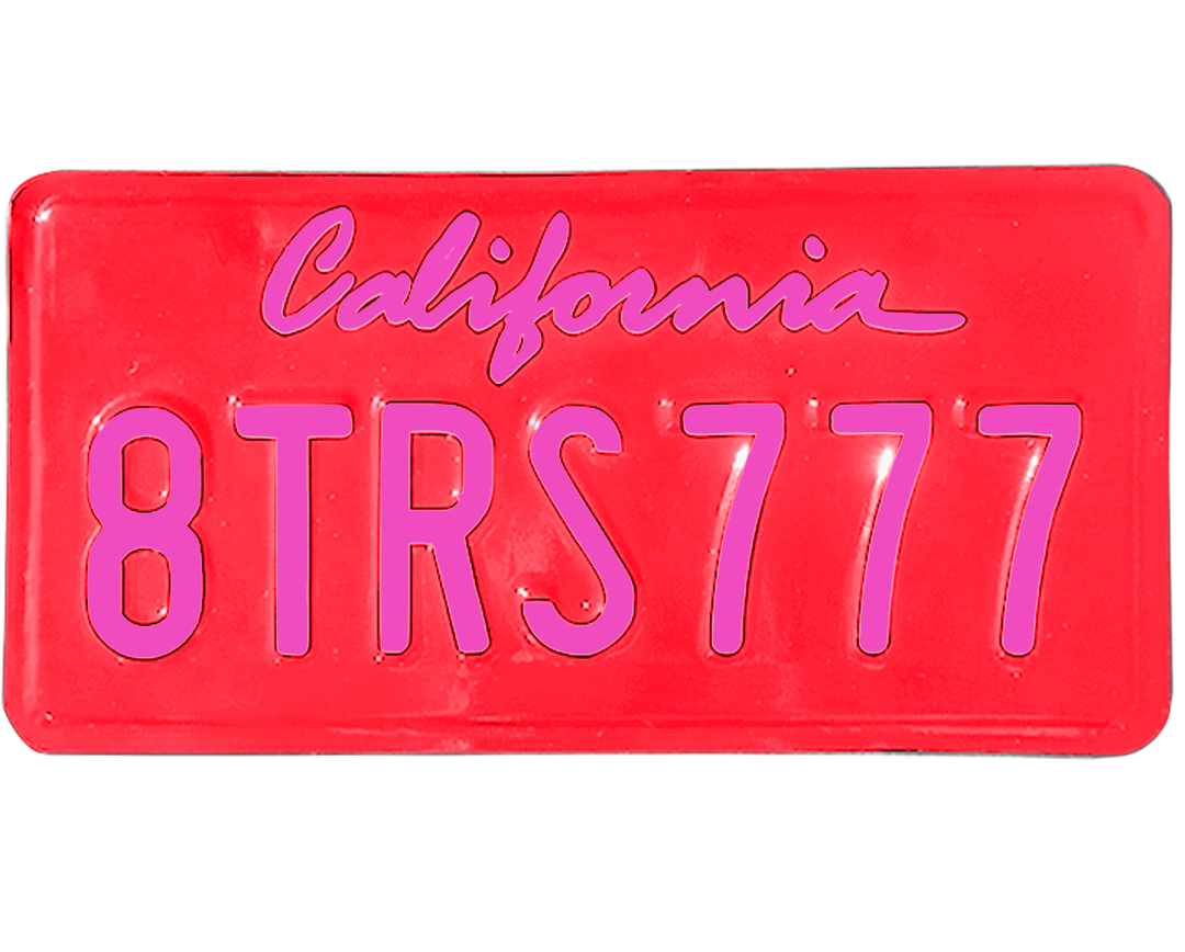 California License Plate Wrap Kit
