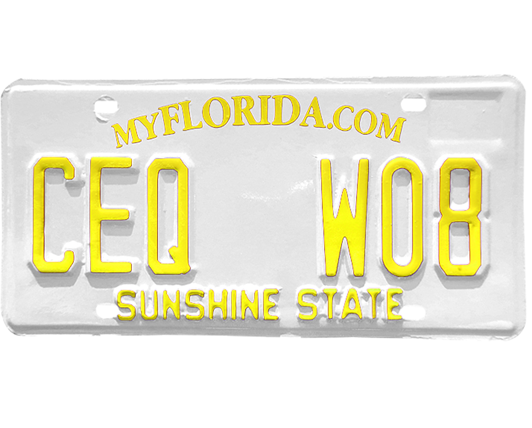 Florida License Plate Wrap Kit