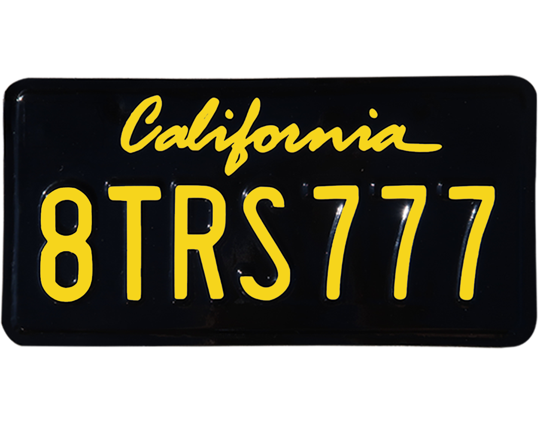 California License Plate Wrap Kit