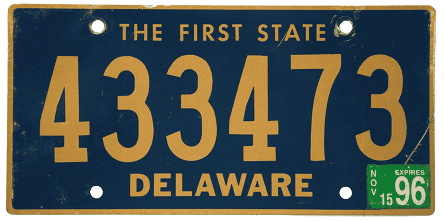 Delaware License Plate Wrap Kit