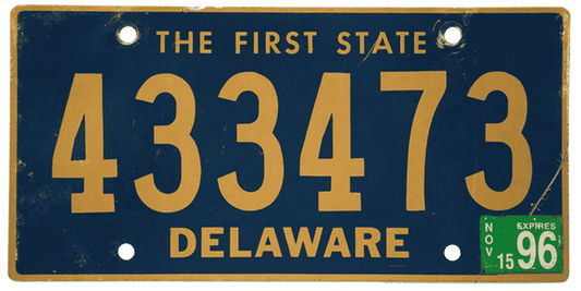 Delaware License Plate Wrap Kit