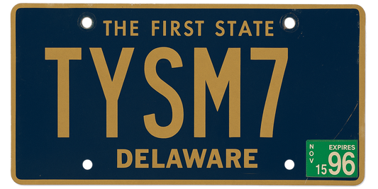 Delaware License Plate Wrap Kit