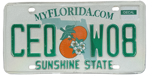 Florida License Plate Wrap Kit