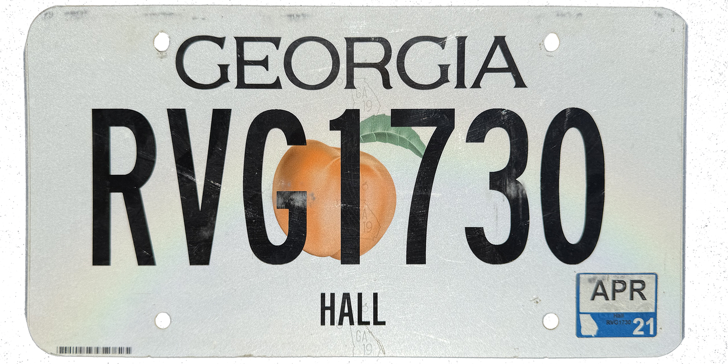 Georgia License Plate Wrap Kit
