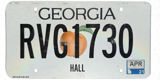 Georgia License Plate Wrap Kit