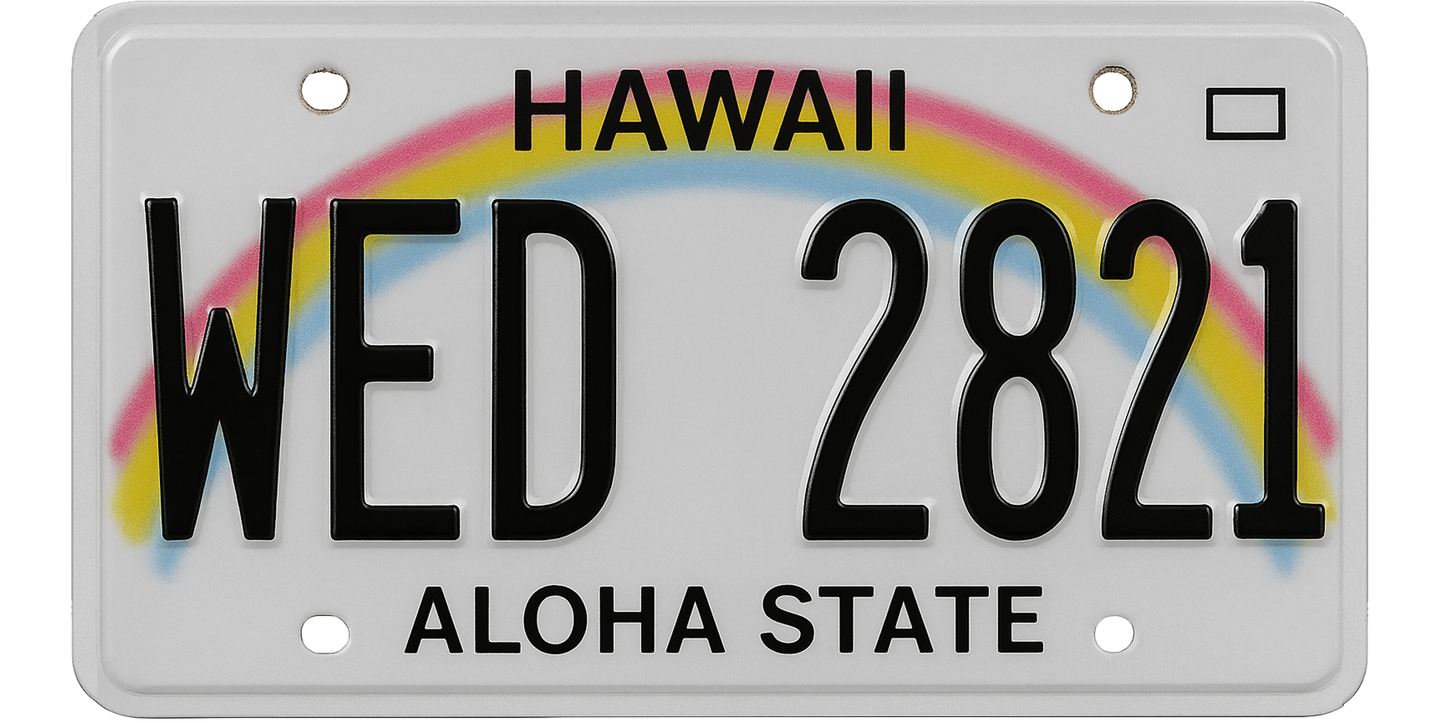 Hawaii License Plate Wrap Kit