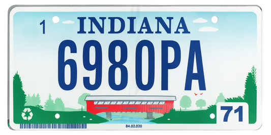 Indiana License Plate Wrap Kit