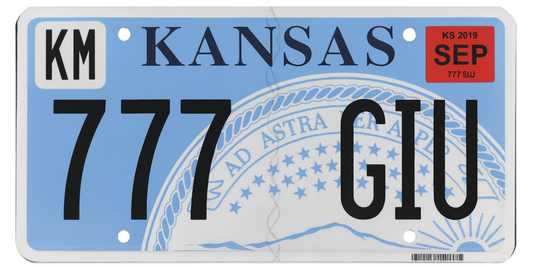 Kansas License Plate Wrap Kit