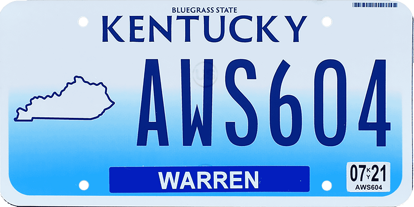 Kentucky License Plate Wrap Kit