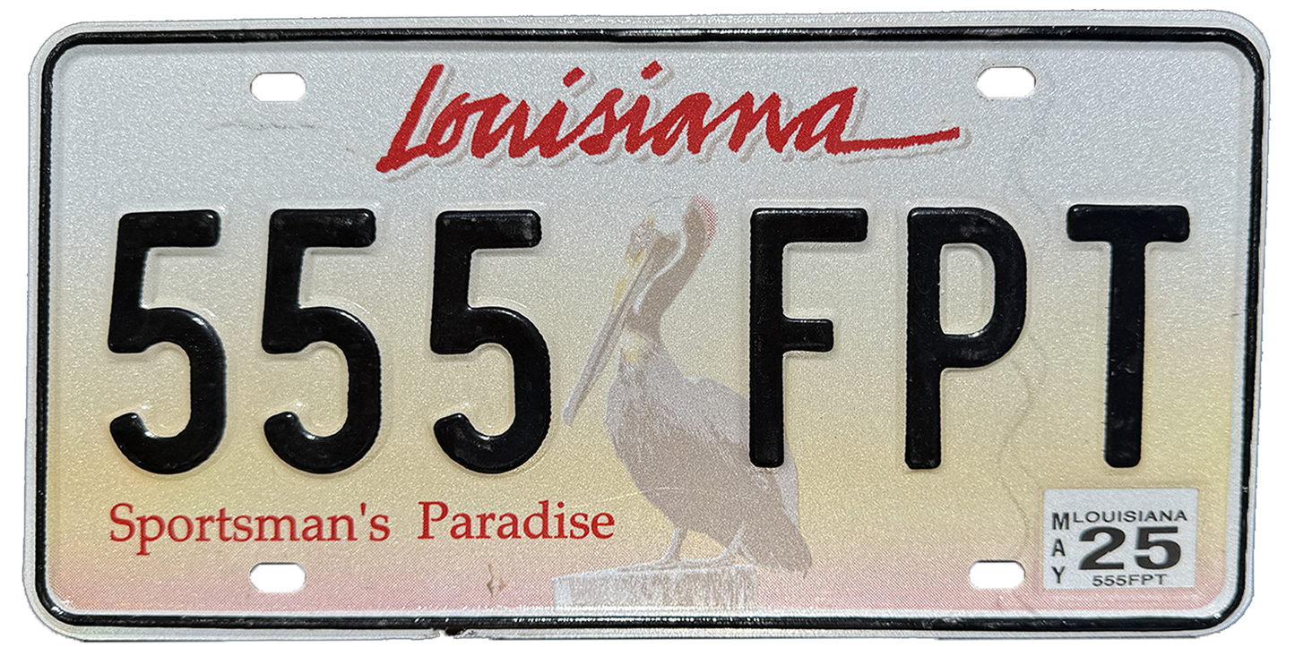 Louisiana License Plate Wrap Kit