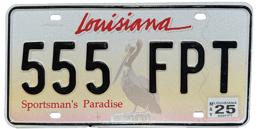Louisiana License Plate Wrap Kit