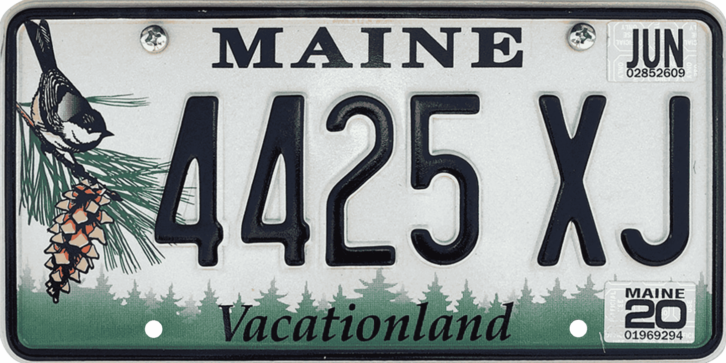 Maine License Plate Wrap Kit