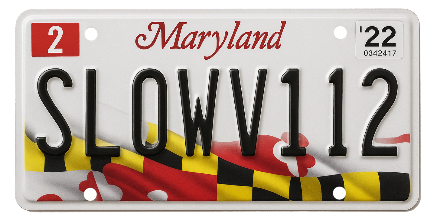 Maryland License Plate Wrap Kit