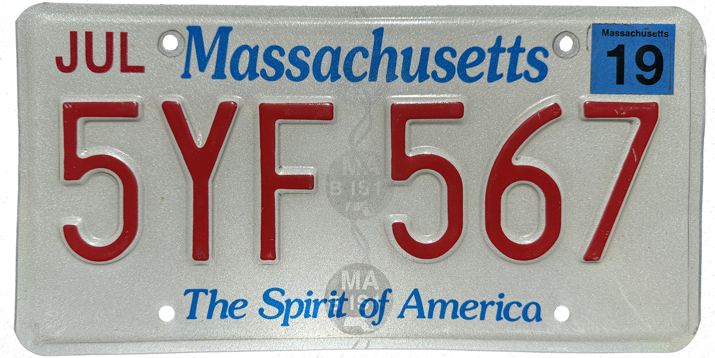 Massachusetts License Plate Wrap Kit