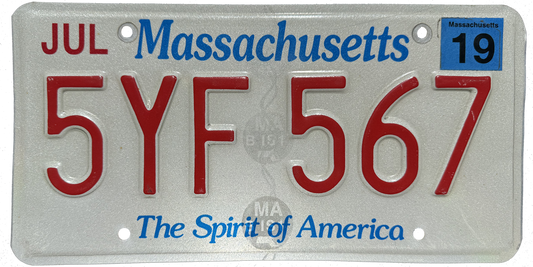 Massachusetts License Plate Wrap Kit