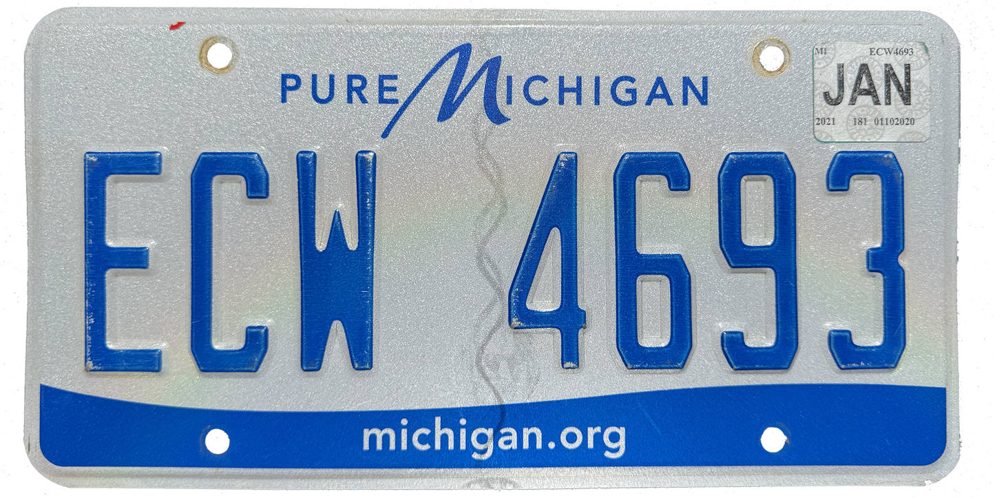 Michigan License Plate Wrap Kit