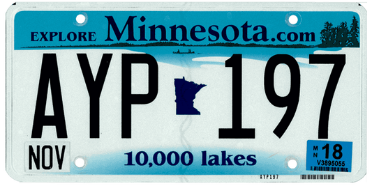 Minnesota License Plate Wrap Kit