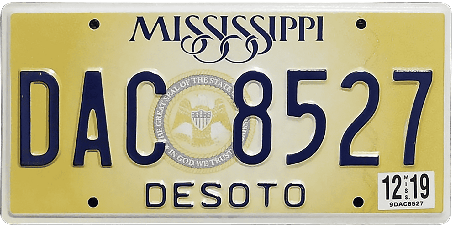 Mississippi License Plate Wrap Kit