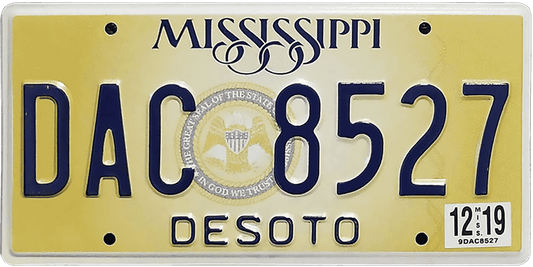 Mississippi License Plate Wrap Kit