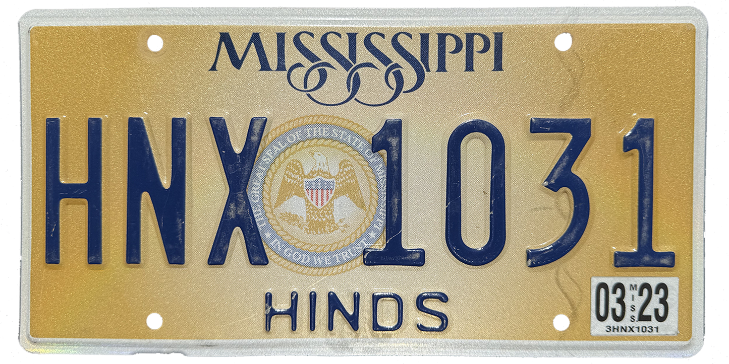 Mississippi License Plate Wrap Kit