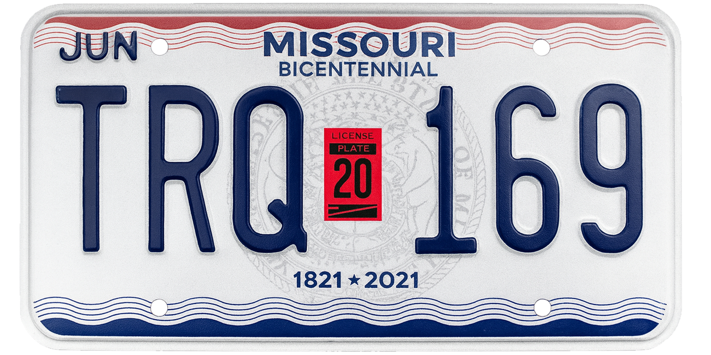 Missouri License Plate Wrap Kit