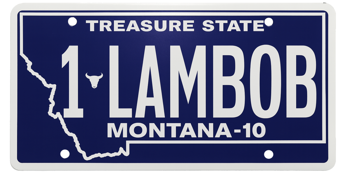 Montana License Plate Wrap Kit