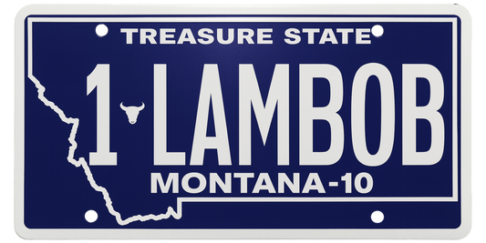 Montana License Plate Wrap Kit